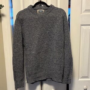 Classic Heather Gray /blue Crewneck Sweater